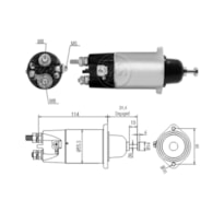  RELE / AUTOMÁTICO DE PARTIDA 24V MITSUBISHI FUSO ZM 2-898