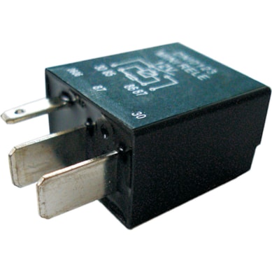 RELÊ AUX.UNIVERSAL C /RESISTOR 4TERMINAIS- 30A 12V  DNI-0123