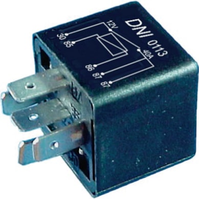 RELÊ AUXILIAR DUPLO PRÊMIO N.A 2X25A – 12V FIAT  - DNI-0113