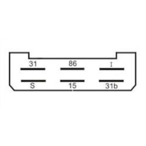 RELÊ DO LIMPADOR DE PARA–BRISA COM LAVAGEM 6T –12V DNI 0812