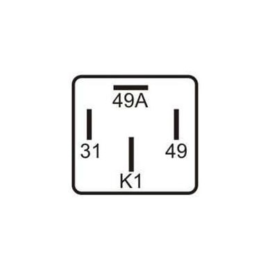 RELÉ DO PISCA HÍBRIDO 4 TERMINAIS – 24V DNI1113