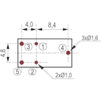 RELÊ PCI REVERSOR SELADO N.A/N.- 20/10A (14VDC) 12V DNI-7587