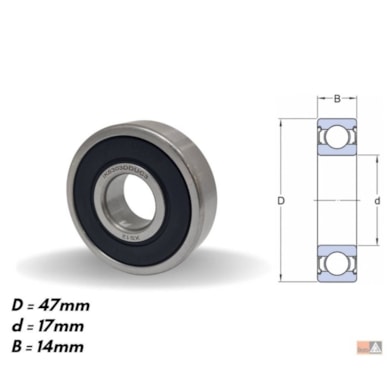 ROLAMENTO ALTERNADOR 6303DDU TEMPRA PAMPA ESCORT VW SANTANA