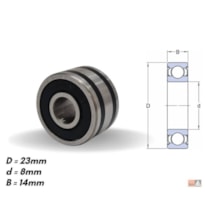 ROLAMENTO ALTERNADOR HYUNDAI/KIA/MITSUBISHI/FORD - IKB823D
