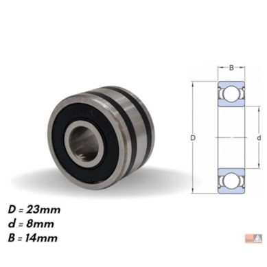 ROLAMENTO ALTERNADOR HYUNDAI/KIA/MITSUBISHI/FORD - IKB823D