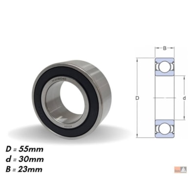 ROLAMENTO PARA COMPRESSORES (30X55X23) - IKRO - IK30BD40