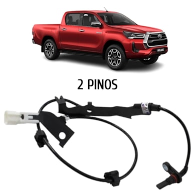 SENSOR ABS TRASEIRO TOYOTA HILUX 2017 A 2021 LE - 895460K240