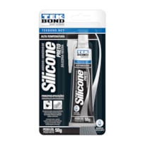 SILICONE ACÉTICO PRETO ALTA TEMPERATURA 50G - TEKBOND