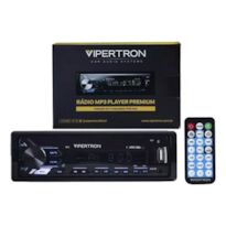 SOM AUTOMOTIVO TIGER AUTO VIPERTRON USB/BLUETOOTH COM LED (VP01006)