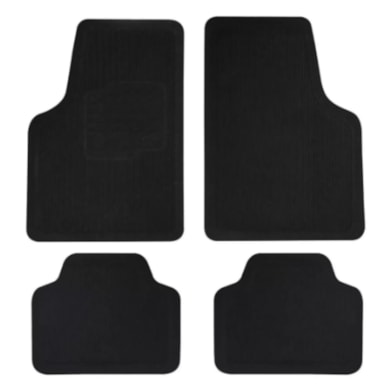 TAPETE UNIVERSAL PVC PRETO 4 UN