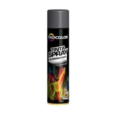 TINTA SPRAY GRAFITE METÁLICO SECAGEM RÁPIDA RADCOLOR -RC2106